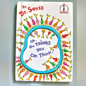 RARE  DR SEUSS 'OH THE THINGS YOU CAN THINK !' 1976   A  BEGINNERS  BOOK   